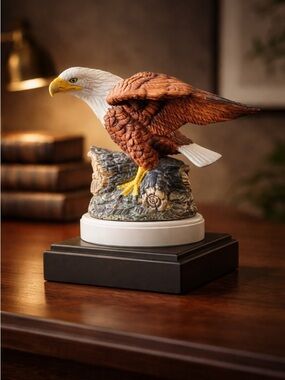 VINTAGE - Royal Heritage Bald Eagle Figurine Birds In Flight Sculpture